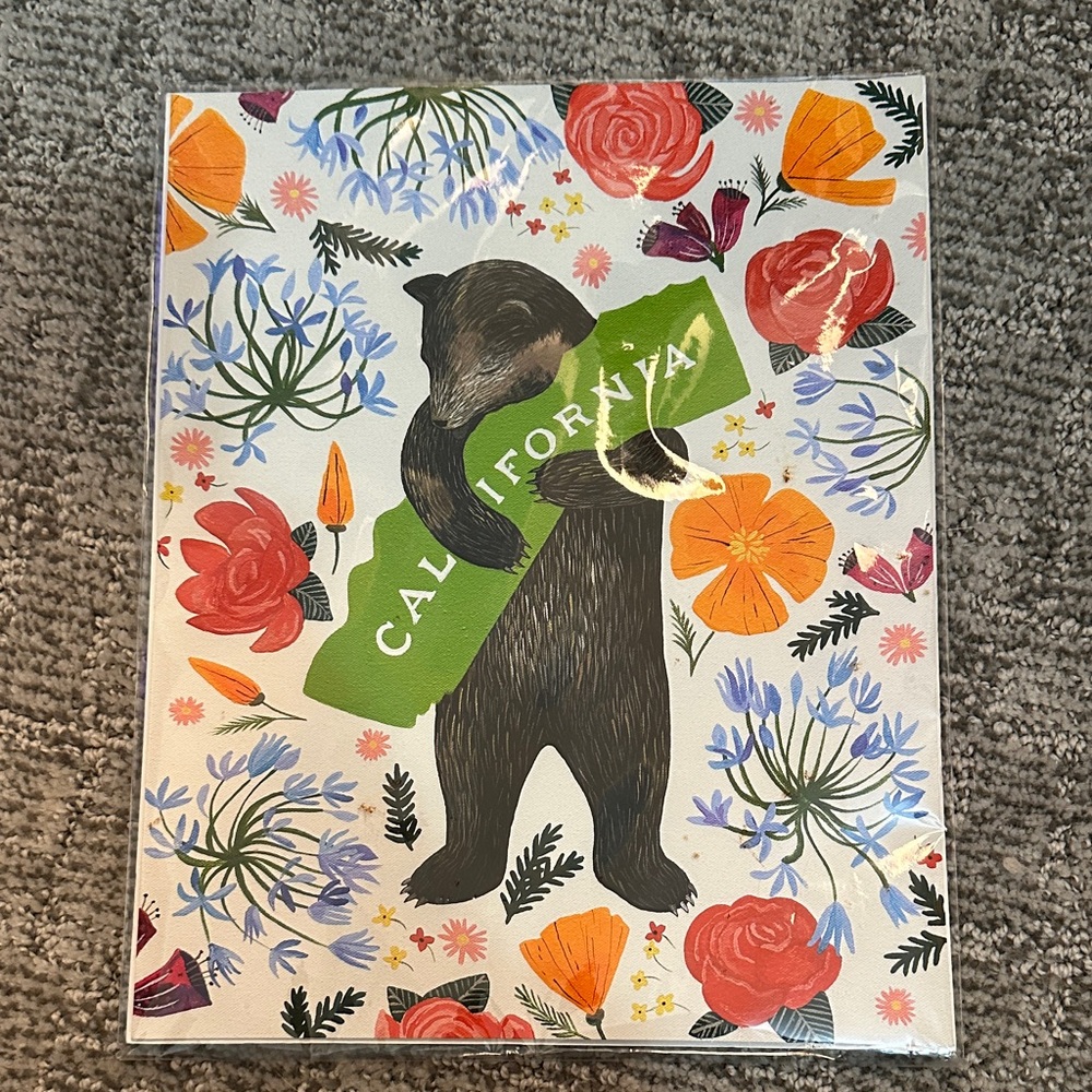 California bear art print
